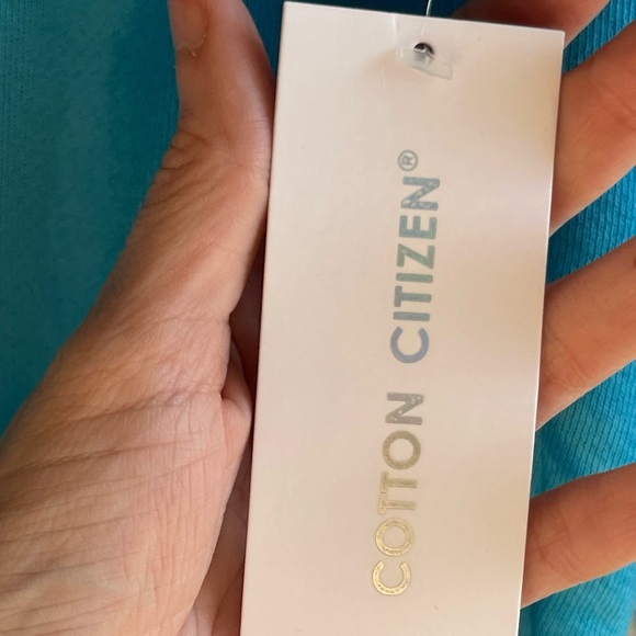 NWT Cotton Citizen 100% Cotton Vintage Blue Ombré Brooklyn Wideleg Sweatpants - Picture 3 of 7